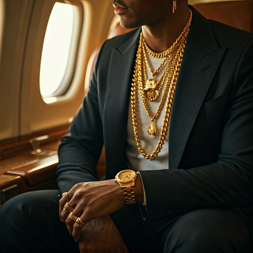 Voyage avec des bijoux en or
