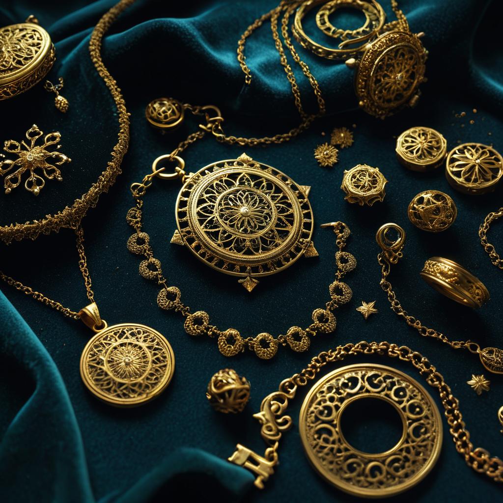 Bijoux en or brillants