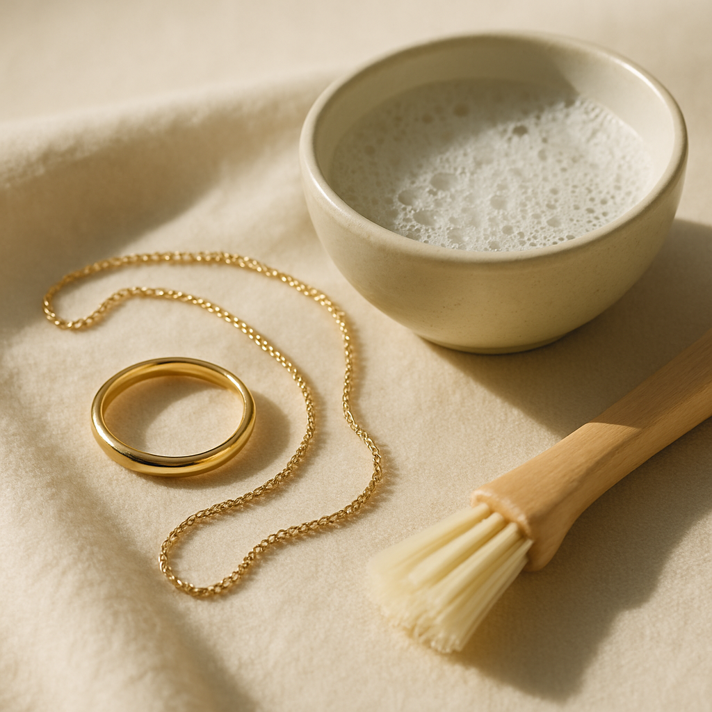 Avec quoi nettoyer les bijoux en or : guide complet