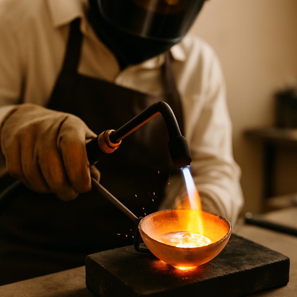 Peut-on faire fondre de l'argent pour faire des bijoux ?