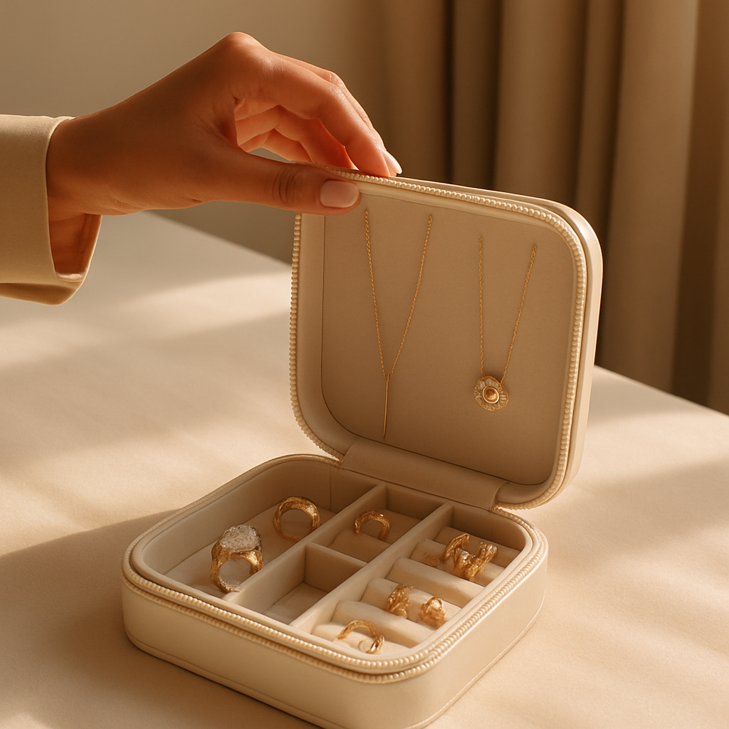 Boîte à bijoux de voyage pour femmes : l'accessoire indispensable