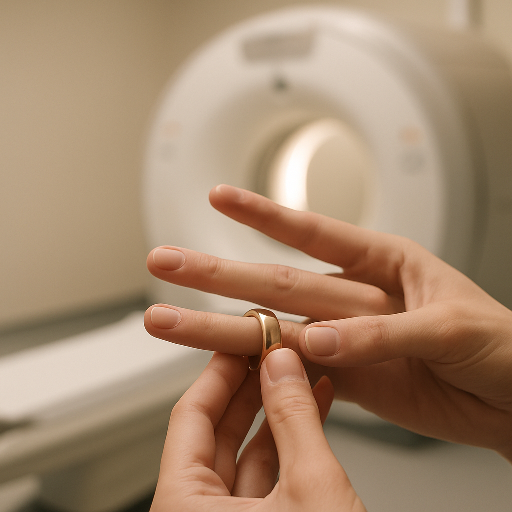Pour un IRM, faut-il enlever les bijoux ?