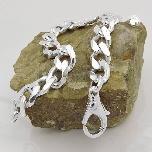 Bracelet argent sterling fermoir lobster détail maillon