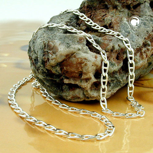 Collier argent sterling maille marine 3.8 mm
