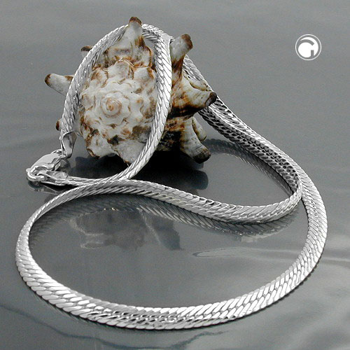 Chaîne chevron ovale en argent sterling 925