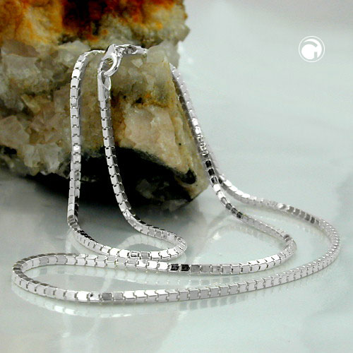 Collier argent sterling style box avec fermoir lobster