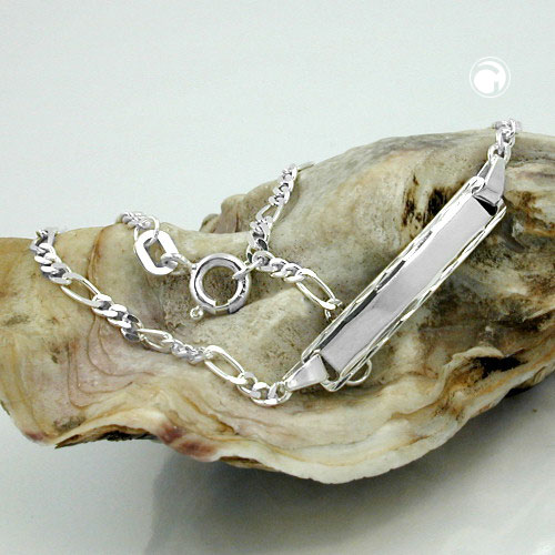Bracelet en argent sterling pour enfant avec fermoir ressort