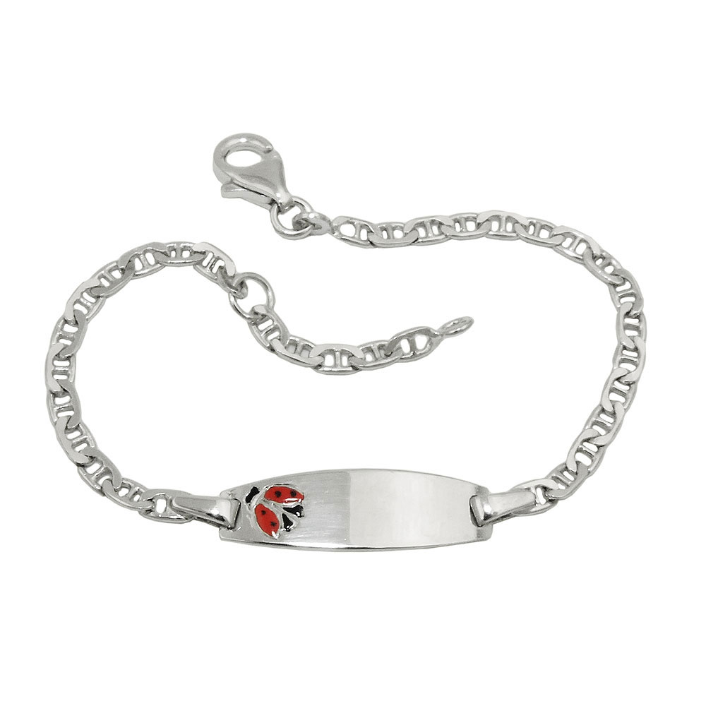 Bracelet argent 925 pour enfant, largeur 2,3 mm, fermoir lobster