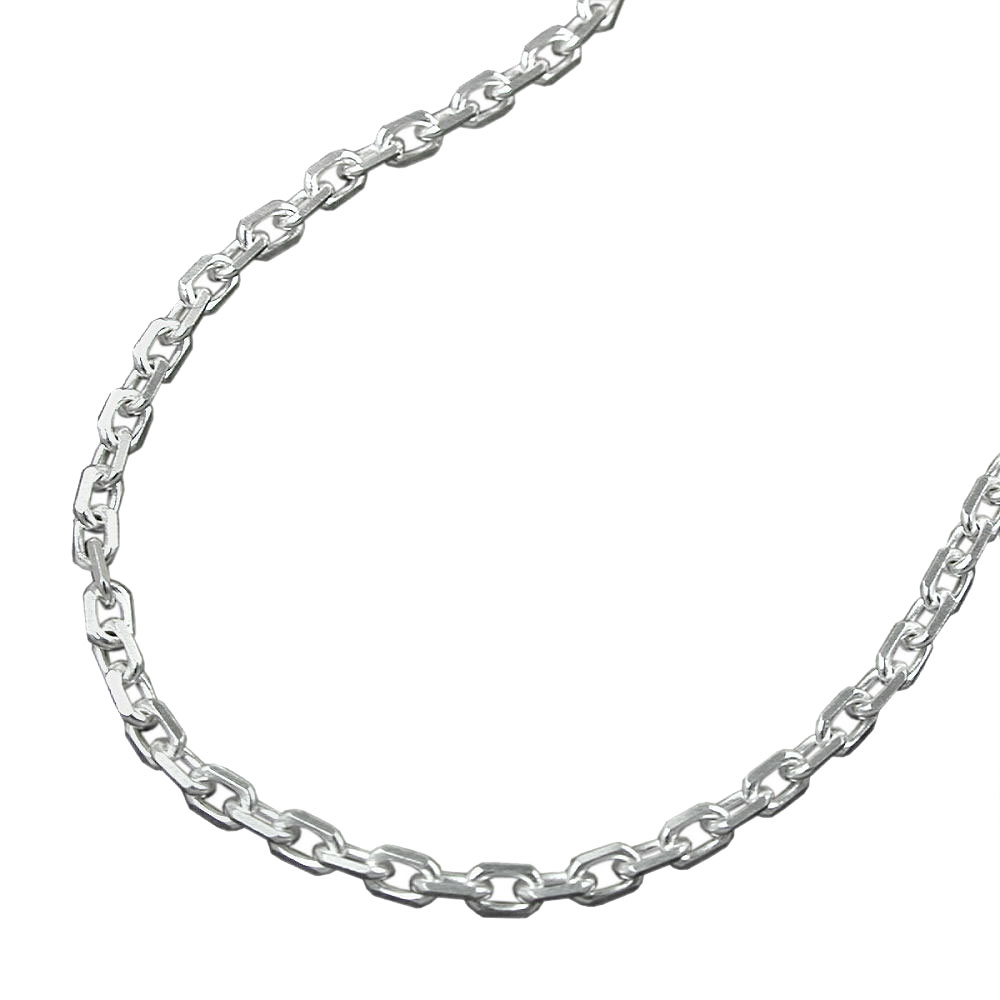 Chaîne ancre argent 925 diamantée 2mm