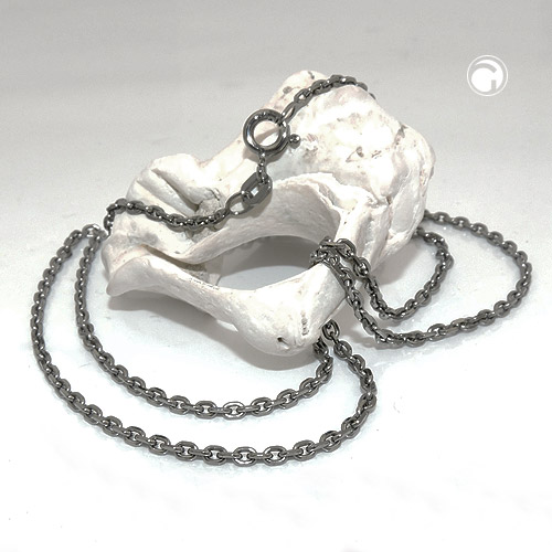 Chaîne ancre argent sterling 925 avec fermoir ressort à bague