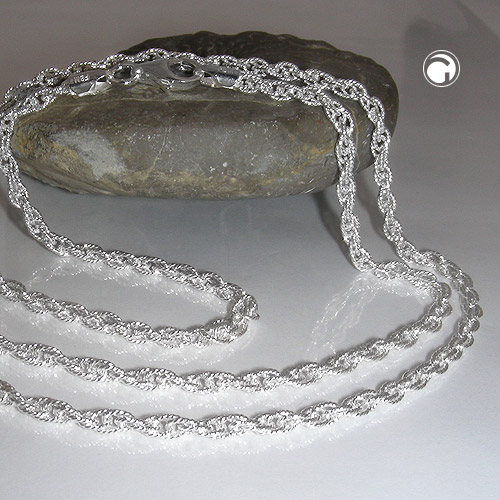 Bracelet argent sterling double chaîne ancre détail mailles