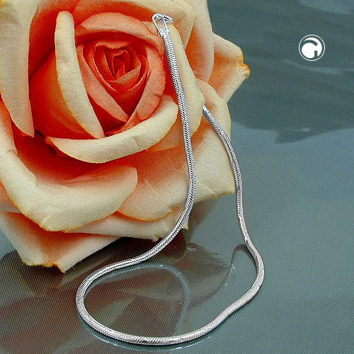 Collier fin argent 925 chaîne serpent brillant