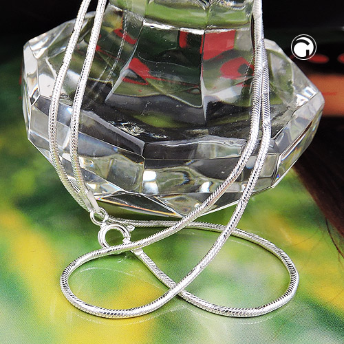 Collier fin argent 925 chaîne serpent brillant