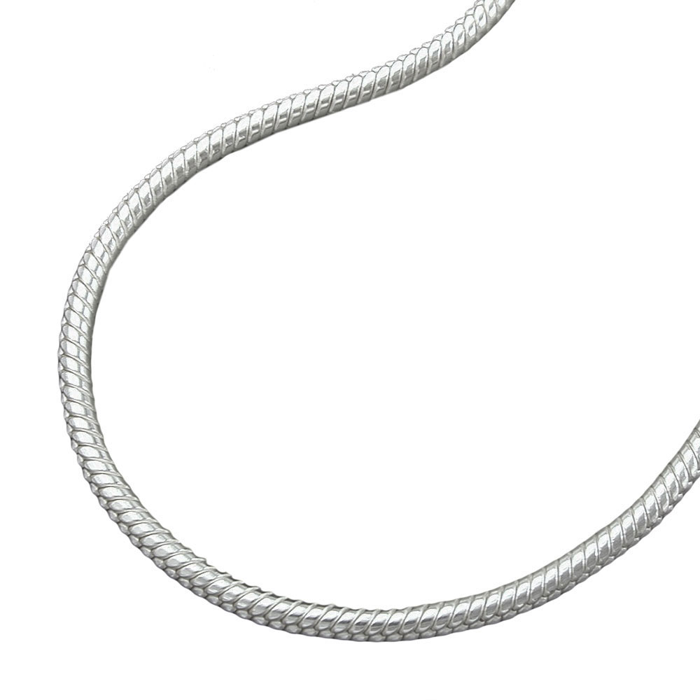 Collier chaîne serpent argent 925 femme vue ensemble