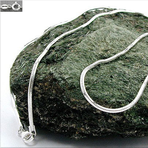 Chaîne argent sterling à facettes diamant collier femme