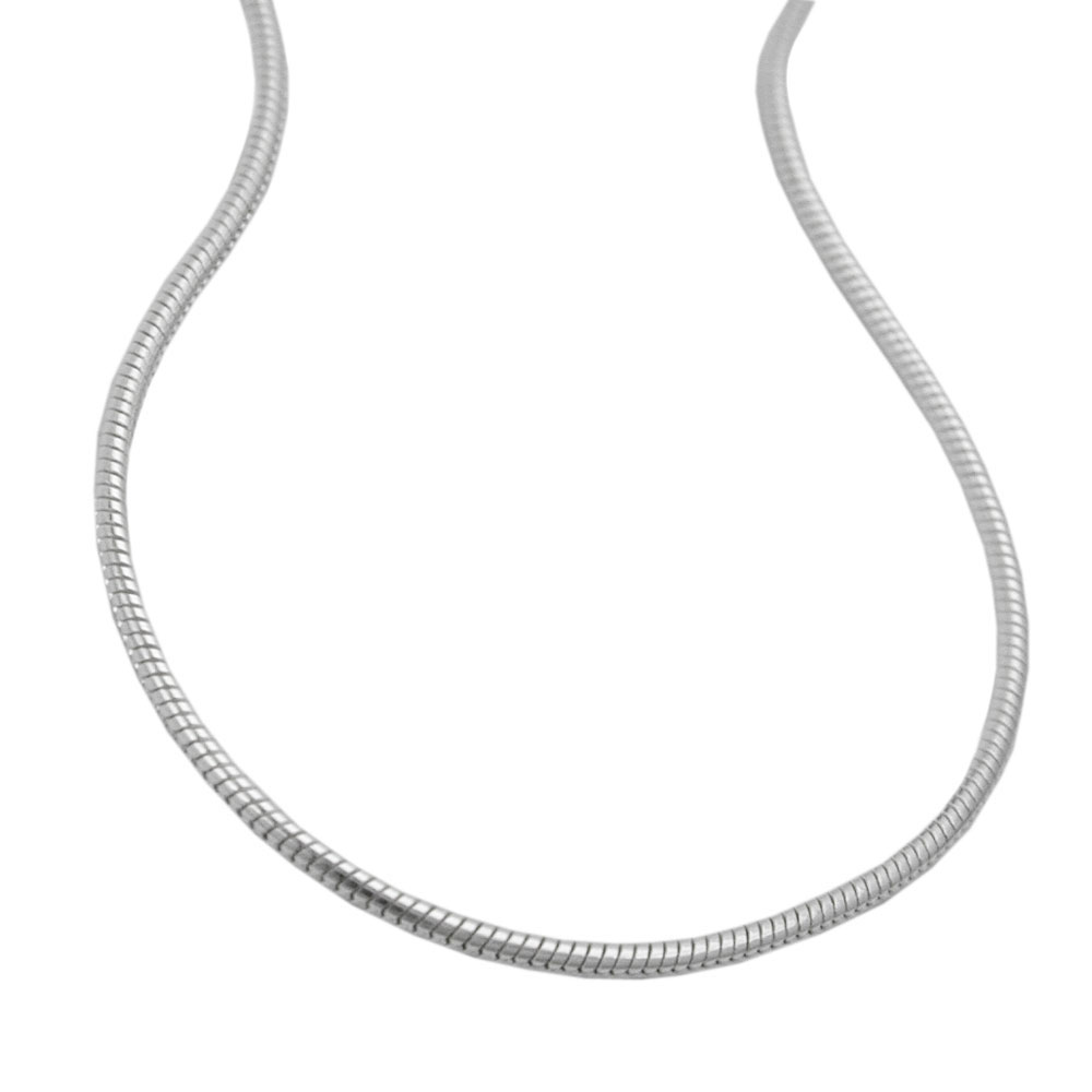 Collier argent 925 chaîne serpent ronde fine