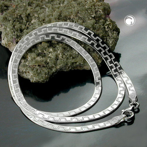 Collier argent sterling flex chaîne plate brillante