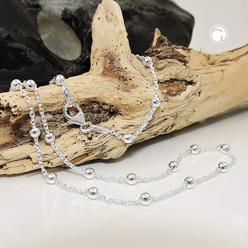 Collier argent sterling style saturn avec fermoir pince
