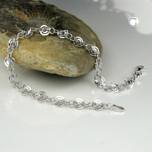 Bracelet argent sterling fantaisie fermoir lobster