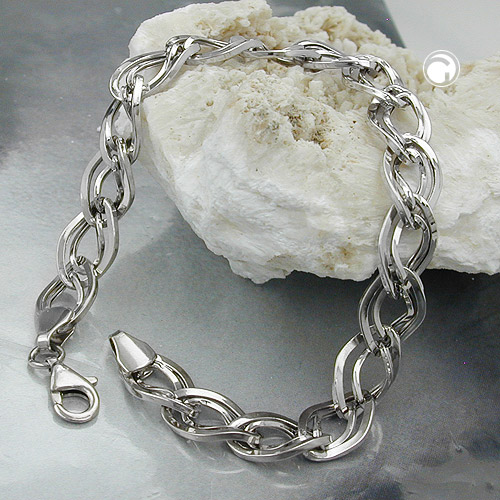 Bracelet argent sterling largeur 8.7 mm fermoir lobster