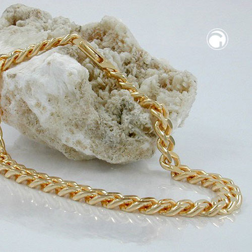 Collier homme plaqué or mailles rectangulaires