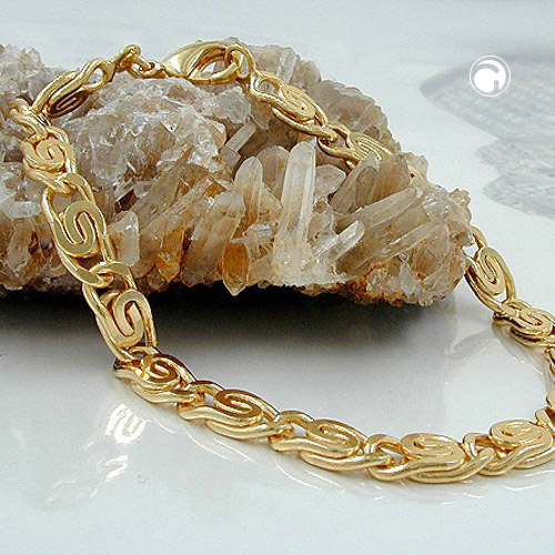Bracelet plaqué or chaîne enroulée fermoir lobster