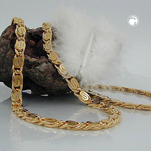 Bracelet plaqué or chaîne enroulée fermoir lobster