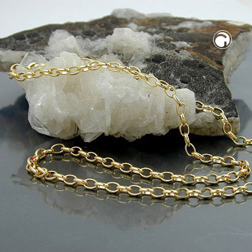 Bracelet doré 3.5mm fermoir pince