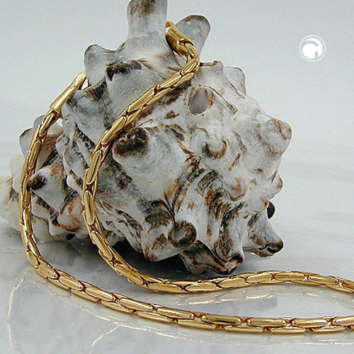 Collier or chaîne cobra vue détail fermoir lobster