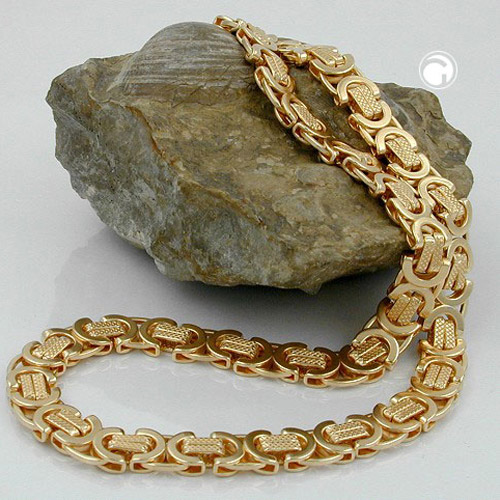 Bracelet fantaisie doré avec fermoir lobster, motif euro sign