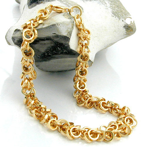 Bracelet plaqué or fin avec fermoir lobster