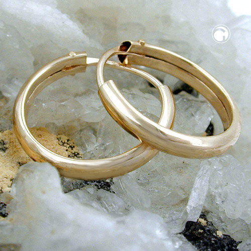 Paire de boucles d'oreilles or 9k avec fermoir à friction