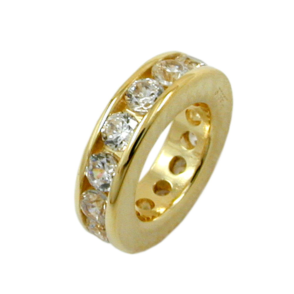 Bague or bébé baptême zirconias