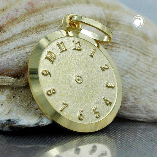 Pendentif or jaune 375/000 vue de profil