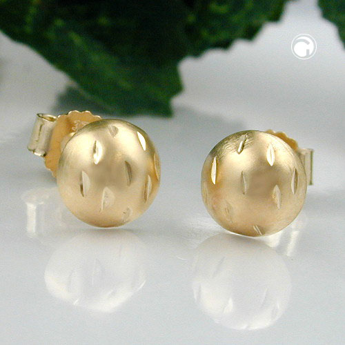 Puce d'oreille en or 9K avec fermoir papillon