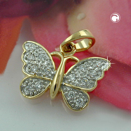 Bijou pendentif papillon en or 585/000