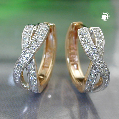 Paire de boucles d'oreilles hoop en or 585/000