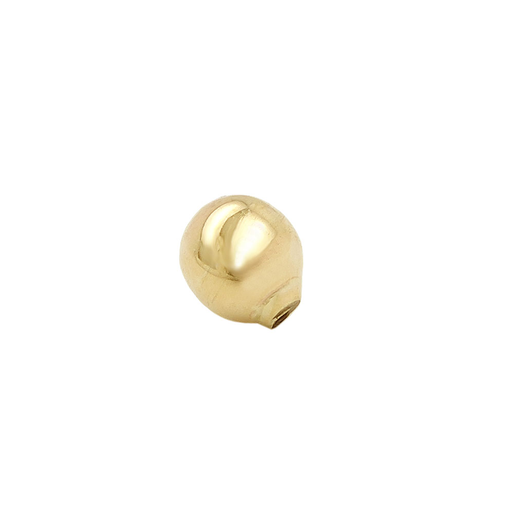 Perle de rechange pour piercing en or 9 carats, vue de face
