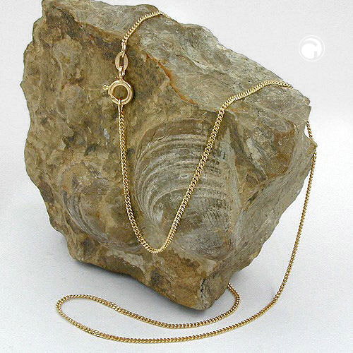 Chaîne or coupe diamant double polie maille forçat