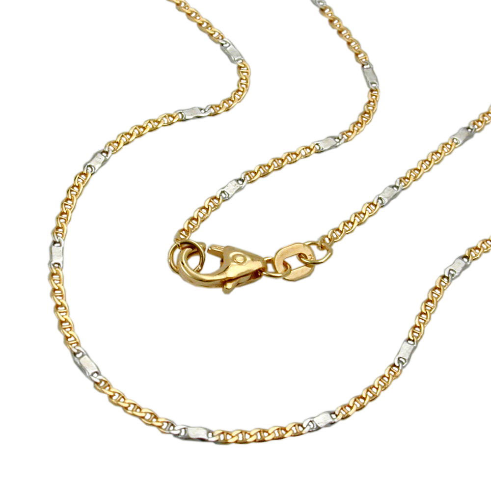 Collier or chaîne marine 14 carats maillon fin