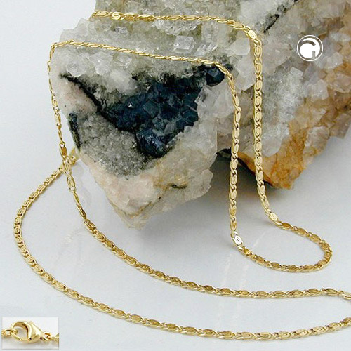 Chaîne or 14 carats double taille diamant fermoir lobster