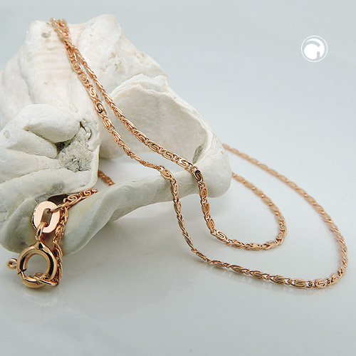 Chaîne or 585 maillage fin fermoir ressort collier or