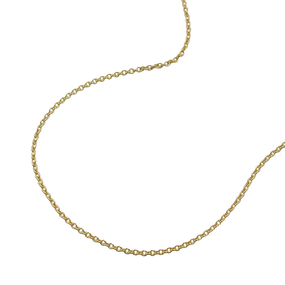 Collier chaîne ancre en or 9 carats, finition polie