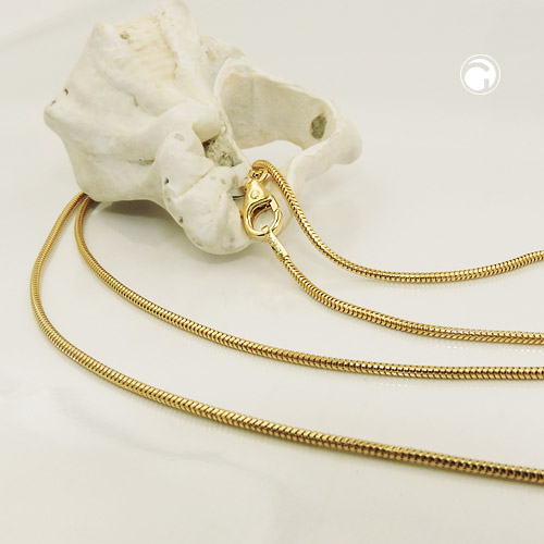 Chaîne serpent en or 585/000, bijou fin et brillant