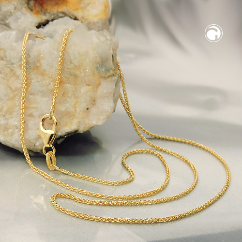 Collier or grain de blé 1.1 mm fermoir lobster