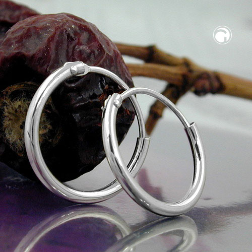 Paire de boucles d'oreilles argent sterling minimalistes