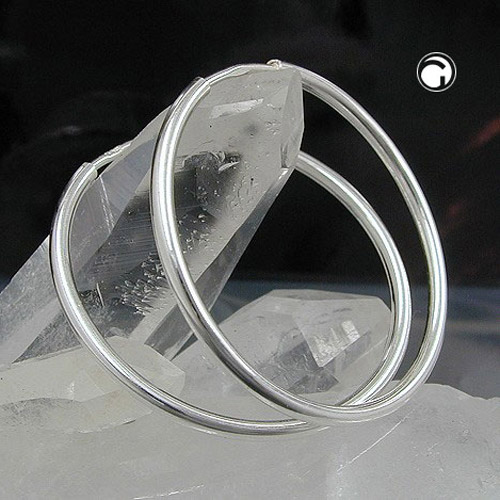 Créoles argent sterling 925 diamètre 25 mm