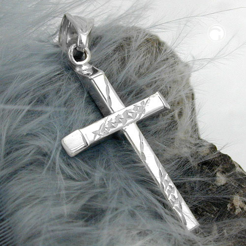 Croix argent sterling vue de face
