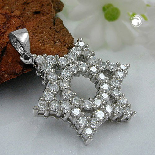 Pendentif étoile scintillant en argent sterling