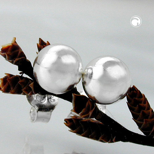 Paire de boucles d'oreilles argent sterling boules 6mm